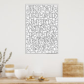 Farbe! Alphabet Poster (Küche)