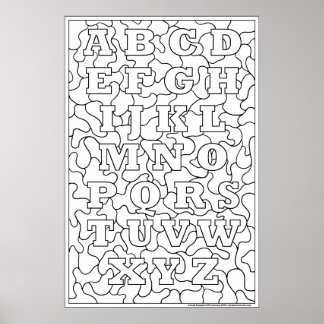 Farbe! Alphabet Poster