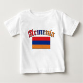 Farbe Armenien-Flaggen-3 Baby T-shirt (Vorderseite)