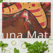 Farbe auf dem Laufband Geschirrtuch (Gefaltet)