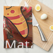 Farbe auf dem Laufband Geschirrtuch (Viertel Falte)