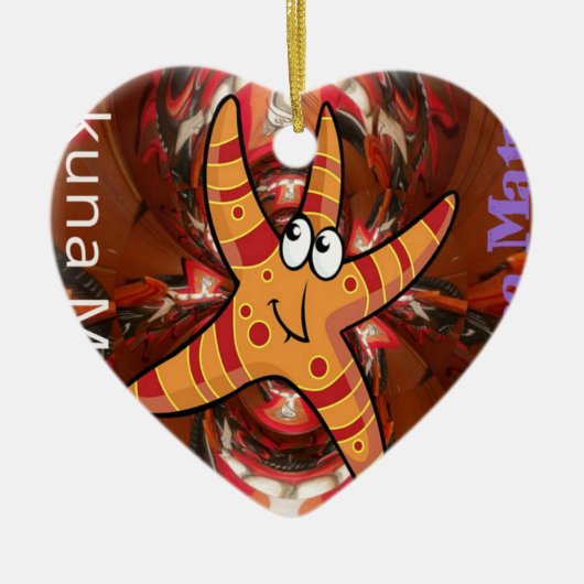 Farbe auf dem Laufband Keramik Ornament (Vorne)