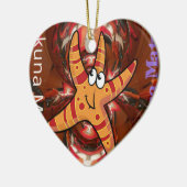 Farbe auf dem Laufband Keramik Ornament (Links)