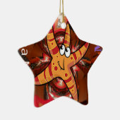 Farbe auf dem Laufband Keramikornament (Rechts)