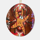 Farbe auf dem Laufband Keramikornament (Links)