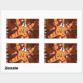 Farbe auf dem Laufband Rechteckiger Aufkleber (Blatt)