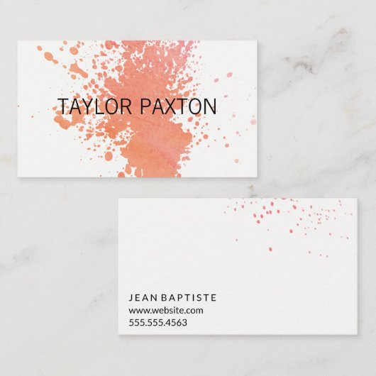 Farbe ausdrucksstark visitenkarte (Vorne/Hinten)