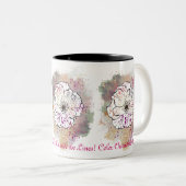 Farbe außerhalb der Blume Wasserfarbe Tasse (VorderseiteRechts)