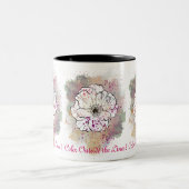 Farbe außerhalb der Blume Wasserfarbe Tasse (Mittel)