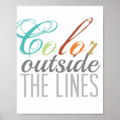 Farbe außerhalb der Linien 8x10 Poster (Vorne)
