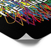 Farbe außerhalb der Linien Autismus Bewusstsein fü Poster (Ecke)