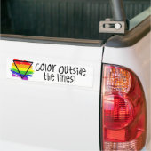 Farbe außerhalb der Linien Autoaufkleber (Auf Lkw)