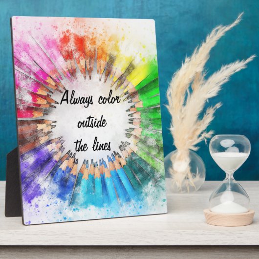 Farbe außerhalb der Linien Fotoplatte (Seite)