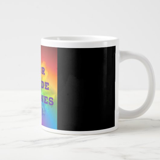 Farbe außerhalb der Linien Jumbo-Tasse (Rechts)