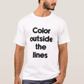 Farbe außerhalb der Linien T-Shirt (Vorderseite)