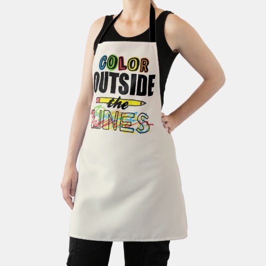 Farbe außerhalb der Schürze für Erwachsene (InSitu)