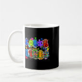 Farbe außerhalb des Lines Welt Autismus Bewusstsei Kaffeetasse (Links)