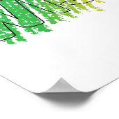 Farbe außerhalb des Zeilenplakats Poster (Ecke)