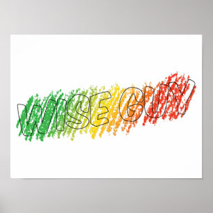 Farbe außerhalb des Zeilenplakats Poster