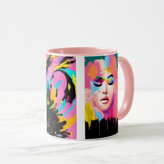 Farbe außerhalb Ihrer Grenzen Tasse (VorderseiteRechts)