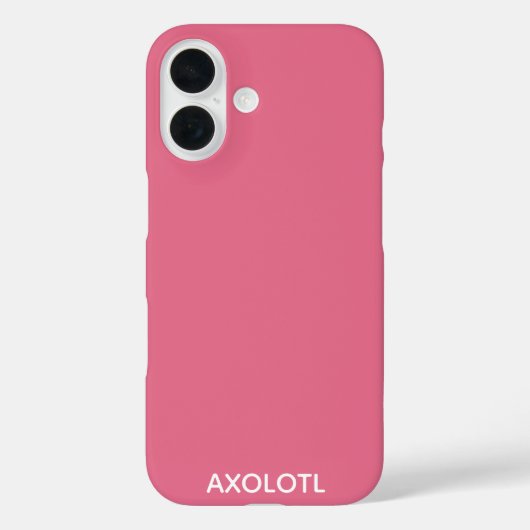 Farbe Axolotl pink Case-Mate iPhone Hülle (Rückseite)