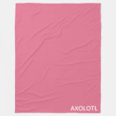 Farbe Axolotl pink Fleecedecke (Vorderseite)