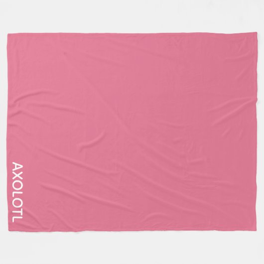 Farbe Axolotl pink Fleecedecke (Vorderseite (Horizontal))
