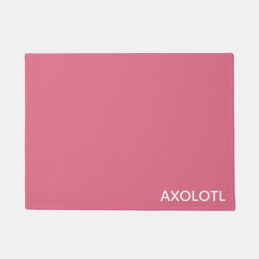 Farbe Axolotl pink Fußmatte (Vorderseite)