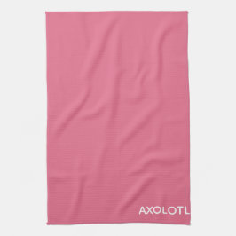 Farbe Axolotl pink Geschirrtuch