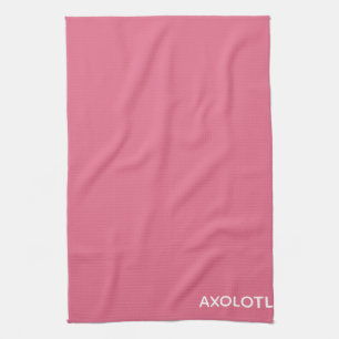 Farbe Axolotl pink Geschirrtuch