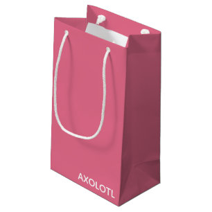 Farbe Axolotl pink Kleine Geschenktüte
