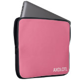 Farbe Axolotl pink Laptopschutzhülle (Vorne Rechts)