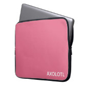Farbe Axolotl pink Laptopschutzhülle (Vorderseite Links)