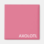Farbe Axolotl pink Magnet (Vorne)