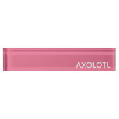 Farbe Axolotl pink Namensplakette (Vorderseite)