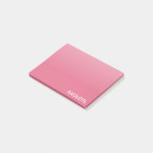 Farbe Axolotl pink Post-it Klebezettel (angewinkelt)