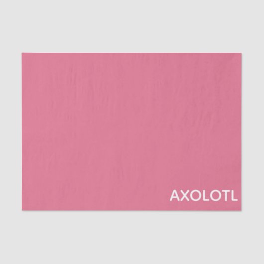 Farbe Axolotl pink Seidenpapier (Vorderseite)