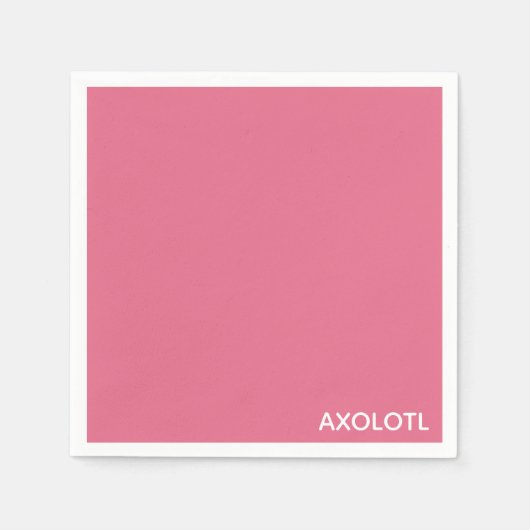 Farbe Axolotl pink Serviette (Vorderseite)