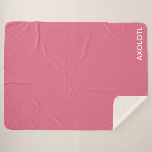 Farbe Axolotl pink Sherpadecke (Vorderseite (Horizontal))