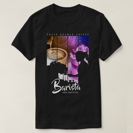 Farbe Barista T-Shirt (Design vorne)