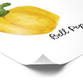 Farbe Bell Pepper Print Fotodruck (Ecke)