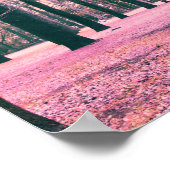 Farbe bewirkte Bäume im Yoyogi Park in Tokio. Poster (Ecke)