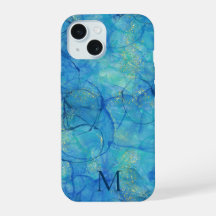 Farbe Blau & Gold + Monogramm