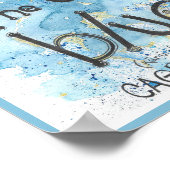 Farbe Blau Poster (Ecke)