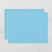 Farbe Blau Postkarte (Vorne/Hinten)