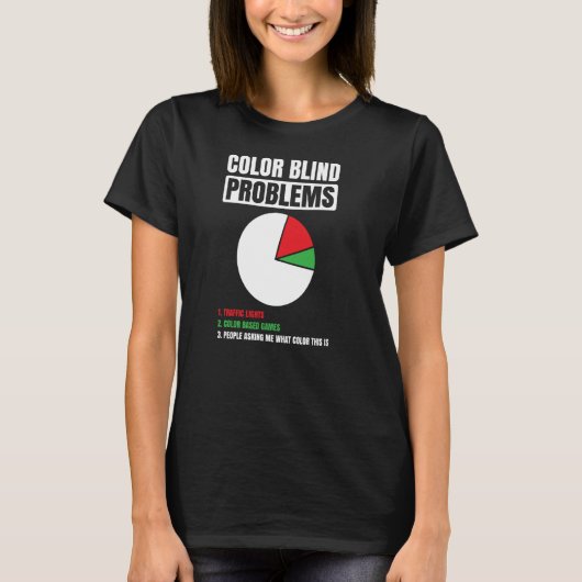 Farbe Blind für Farbblinde Menschen Rot Grün Blind T-Shirt (Vorderseite)