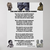 FARBE BLIND FÜR WAREN, DIE SICH GEGENSTEUERN POSTER (Vorne)