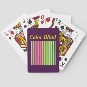 Farbe Blind Spielkarten