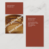 Farbe blockiert Woodturning kundenspezifisches Visitenkarte (Vorne/Hinten)