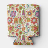 Farbe Blüten und Schalen Dosenkühler (Rückseite)